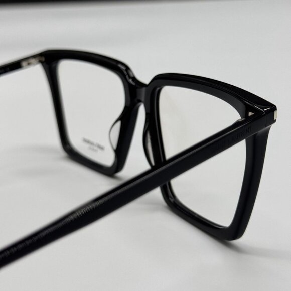 NEW SL474 OPT 001 SAINT LAURENT BLACK WOMEN SAINT LAURENT EYEGLASSES - Picture 7 of 10